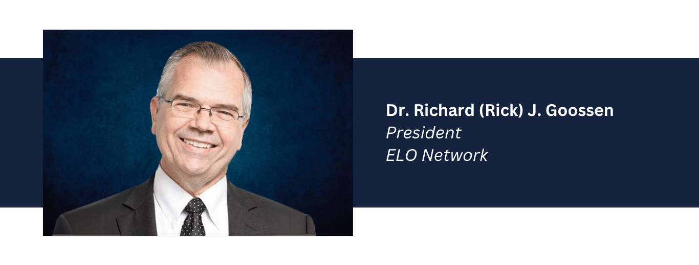 Dr. Richard Rick J. Goossen President ELO smiling for a professional portrait