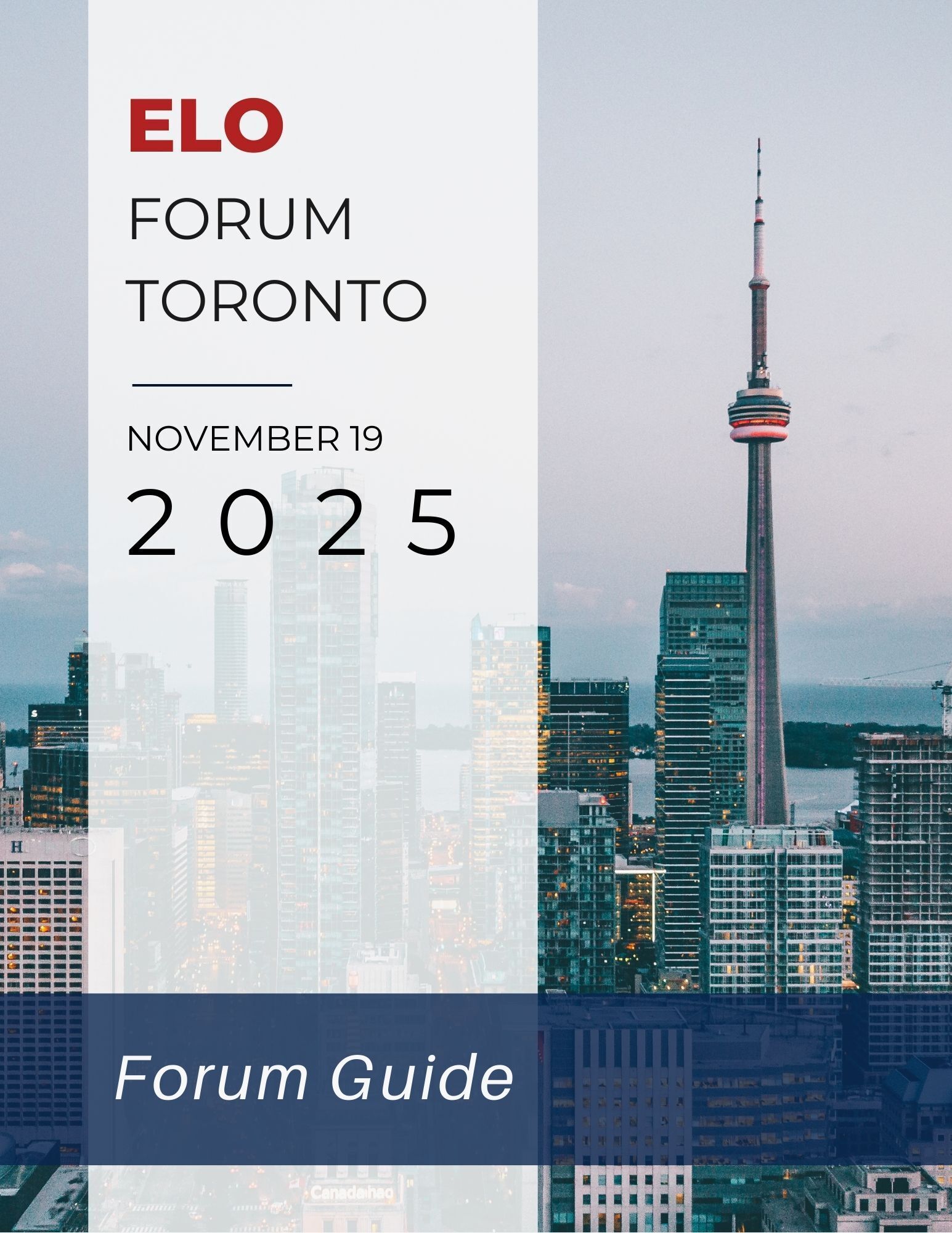 Magazine cover of of the ELO Forum Toronto 2025