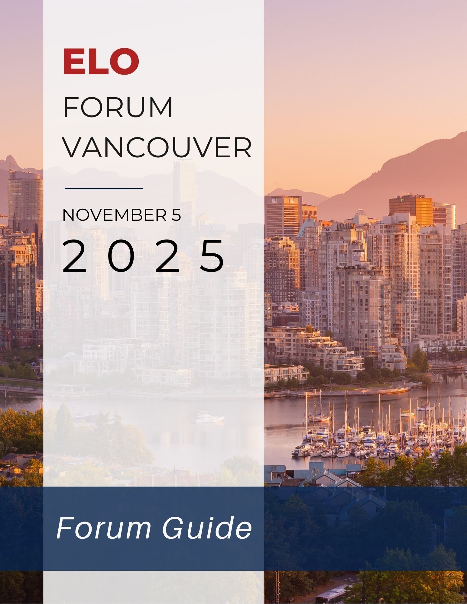 Magazine cover of of the ELO Forum Vancouver 2025